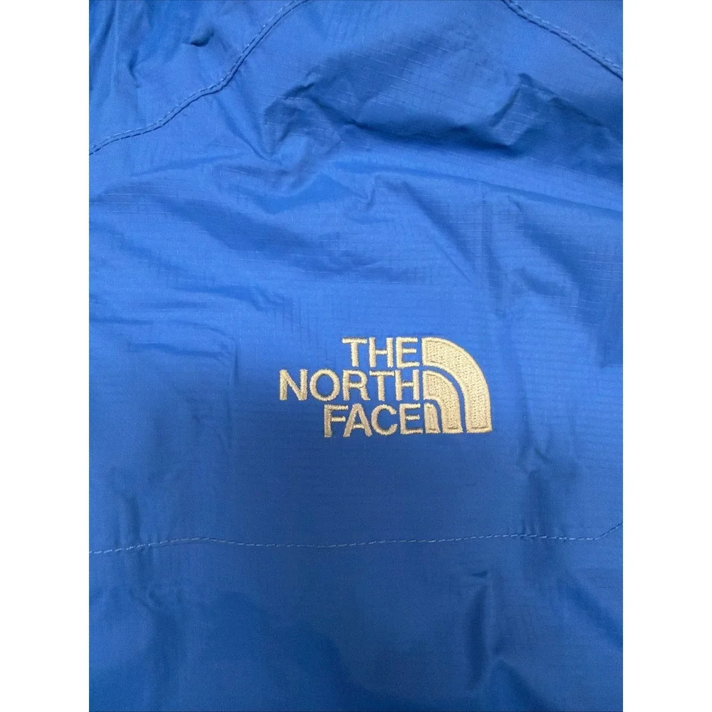 The North Face HyVent DT Blue Rain Jacket Hooded Ripstop Shell Mens M
